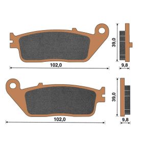 MOTORRAD BREMSBELäGE TOP4 151076