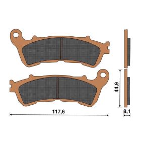 MOTORRAD BREMSBELäGE TOP4 151067