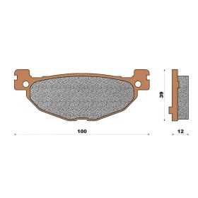 MOTORRAD BREMSBELäGE TOP4 151065
