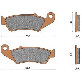 TOP4 151062 MOTORCYCLE BRAKE PADS