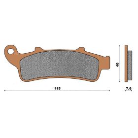 MOTORRAD BREMSBELäGE TOP4 151051