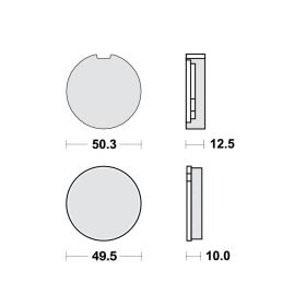 BRAKE PADS STD TRW, LUCAS 787.12.62