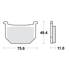 TRW LUCASBREMSBELäGE BREMSKLöTZE MCB509 VORNE SUZUKI GSX 400 E GK53C, GS40X