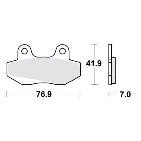 BRAKE PADS STD TRW, LUCAS 787.11.71
