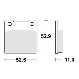 BRAKE PADS STD TRW, LUCAS 787.12.96