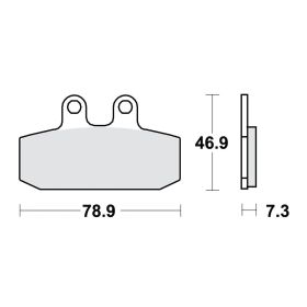 MOTORRAD BREMSBELäGE TRW MCB557SRM
