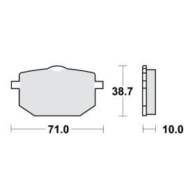 PASTIGLIE FRENO SINTER SV TRW 787.00.96