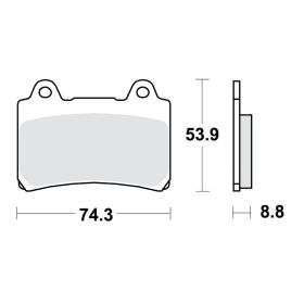 PASTIGLIE FRENO STD TRW LUCAS 787.19.40