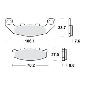 PASTIGLIE FRENO SINTER SV TRW 787.33.26