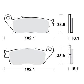 TRW LUCASBREMSBELäGEMCB598 VORNE HONDA CB 600 F HORNET PC34, PC36, PC41