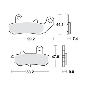 PASTIGLIE FRENO SINTER SI TRW 787.25.67