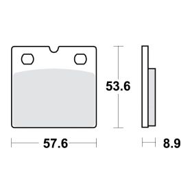 PASTIGLIE FRENO SINTER SV TRW 787.08.01