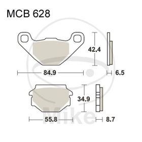 BRAKE PADS STANDARD TRW