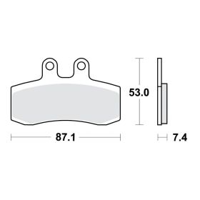 BRAKE PADS STD TRW, LUCAS 787.26.17