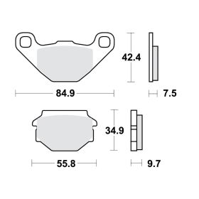 BRAKE PADS STD TRW, LUCAS 787.05.46