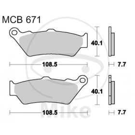 PASTIGLIE FRENO SINTER SV TRW 787.08.68