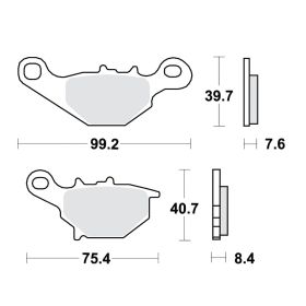 PASTIGLIE FRENO TRW LUCAS 787.54.20