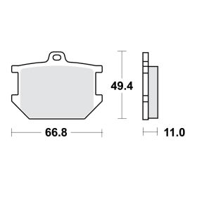 PASTIGLIE FRENO STANDARD TRW LUCAS