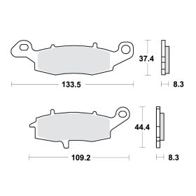 PASTIGLIE FRENO SINTER SV TRW 787.06.37