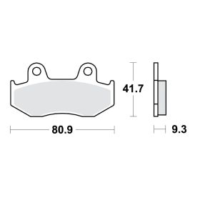 MOTORRAD BREMSBELäGE TRW MCB685SRM