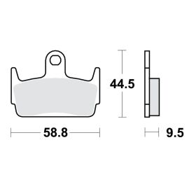 MOTORRAD BREMSBELäGE TRW MCB686