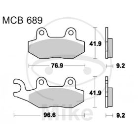 BRAKE PADS STD TRW, LUCAS 787.32.35