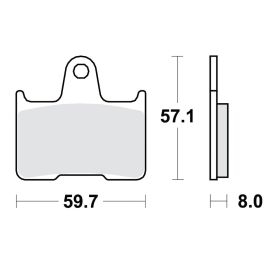 Motorrad bremsbeläge TRW MCB691