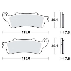 PASTIGLIE FRENI MOTO TRW MCB692SV SINTER