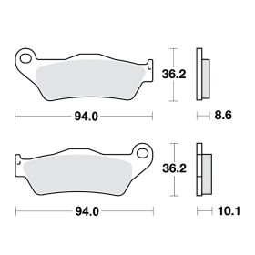 PASTIGLIE SINTER SH TRW LUCAS 787.09.59