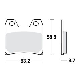 PASTIGLIE FRENO SINTER HI TRW - 787.00.46