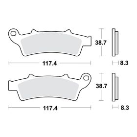 MOTORRAD BREMSBELäGE TRW MCB726SRM
