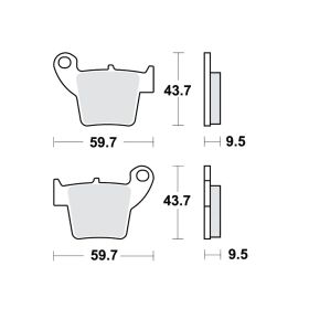 PASTIGLIE FRENO TRW LUCAS 787.54.53
