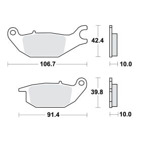 BRAKE PADS STD TRW, LUCAS 787.18.74