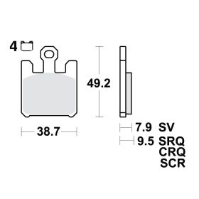 PASTIGLIE FRENO CARBONIO CRQ TRW 787.40.68