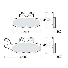 PASTIGLIE FRENO TRW LUCAS 787.28.80