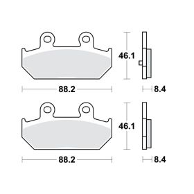 BRAKE PADS STD TRW, LUCAS 787.20.47