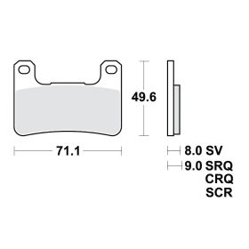 PASTIGLIE FRENO SINTER SV TRW 787.42.58