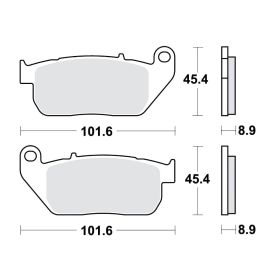 BRAKE PADS SINTER SV TRW 787.41.83
