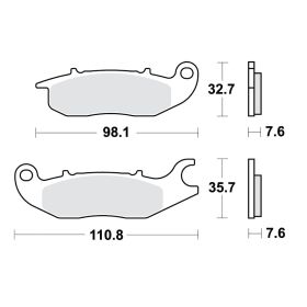 BRAKE PADS STD TRW, LUCAS 787.43.16