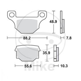 PASTIGLIE FRENO STD TRW LUCAS 787.00.00