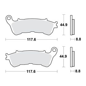 PASTIGLIE FRENO SINTER SV TRW 787.45.22