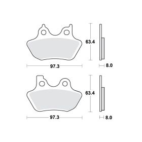 BRAKE PADS SINT HI TRW LUCAS 787.53.32