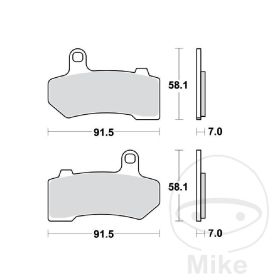 BRAKE PADS SINTER SH TRW 787.00.09
