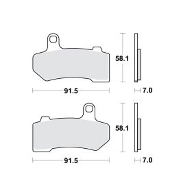 BRAKE PADS SINTER SV TRW 787.44.72