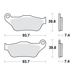 MOTORRAD BREMSBELäGE TRW MCB786