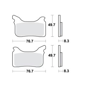 PASTIGLIE FRENO SINTER RSI TRW 787.47.87