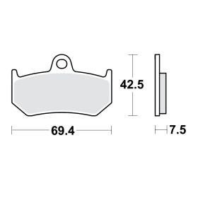 BRAKE PADS SINTER SI TRW 787.48.60