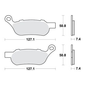 MOTORRAD BREMSBELäGE TRW MCB814SH