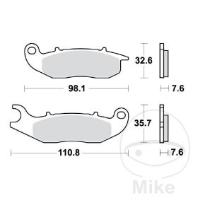 PASTIGLIE FRENO SINTER SI TRW MCB818SI