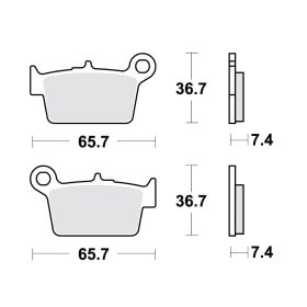 BRAKE PADS STD TRW, LUCAS 787.01.14
